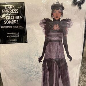 Halloween Dark Empress Costume with Crown
